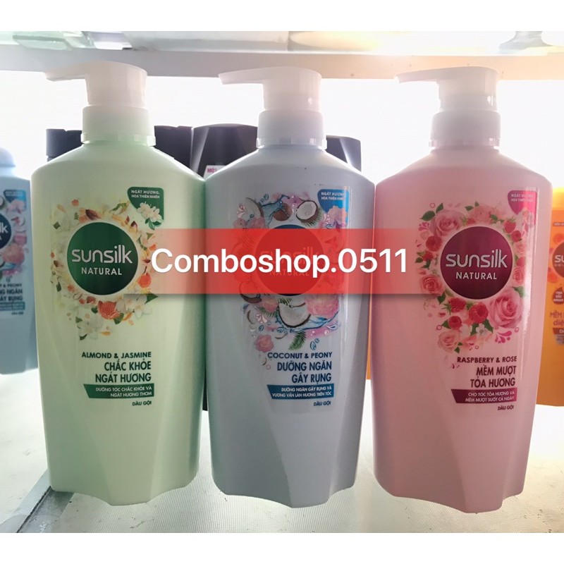 Dầu gội Sunsilk 650g (631ml) thiên nhiên