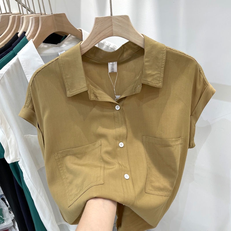 Áo Sơ Mi Tay Ngắn Dáng Rộng Thời Trang Mùa Hè Phong Cách Phương Tây Mới Cho Nữ