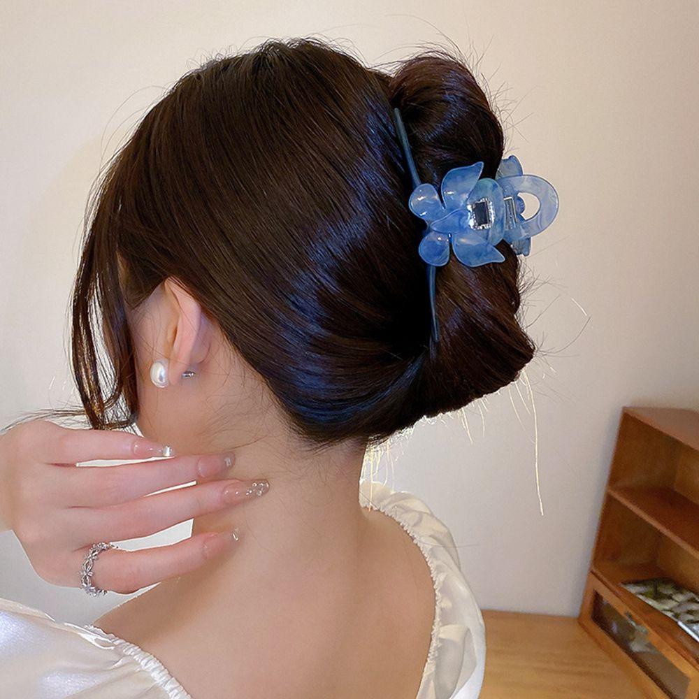 JARRED Kẹp Tóc Cá Mập Họa Tiết Hình Học Rỗng Dễ Thương Cho Nữ