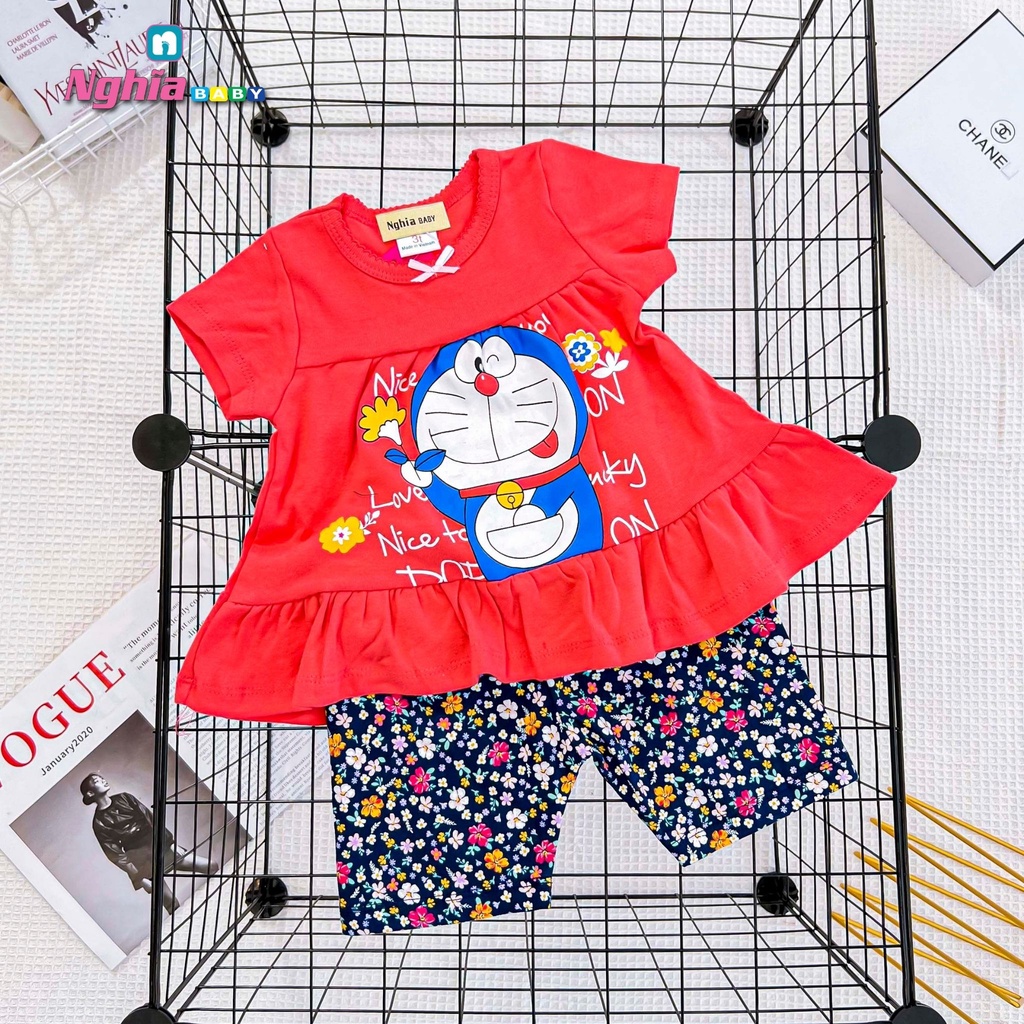 Đồ bộ bé gái NGHĨA BABY dành cho bé từ 9-22kg
