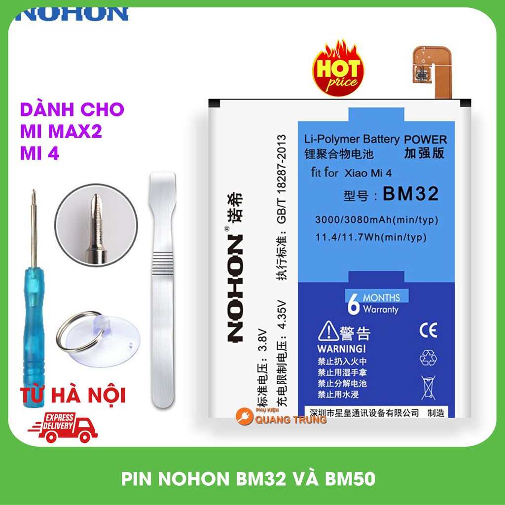 Pin nohon dành cho xiaomi Mi max 2 và mi4