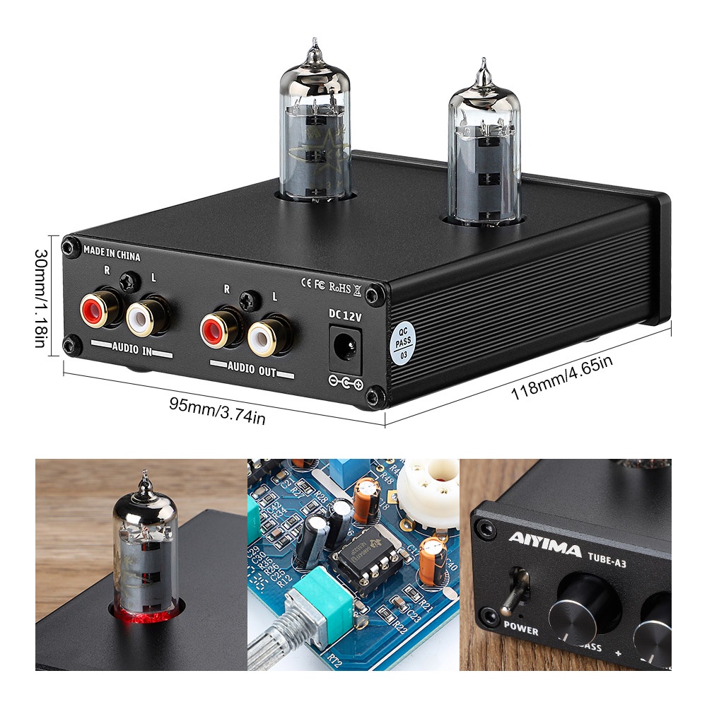 Bộ khuếch đại âm thanh Aiyima A3 cho loa HIFI DC12V