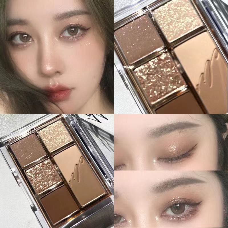 Bảng phấn trang điểm mắt MEALEA 6 màu sắc thời trang chống thấm nước