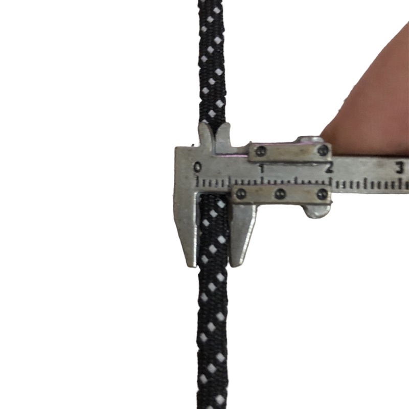 10 mét - Dây Dù 5mm dẹp dệt ống phối chấm phản quang chắc chắn dùng làm macrame, căng lều, trang trí