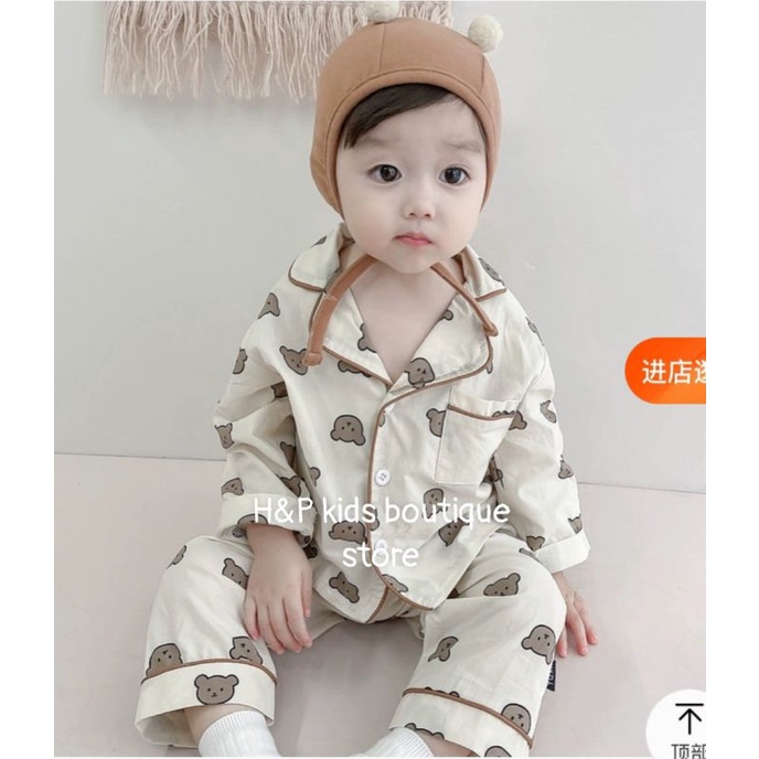 BỘ PIZAMA DÀI TAY CHO BÉ TRAI BÉ GÁI từ 1 đến 5 tuổi