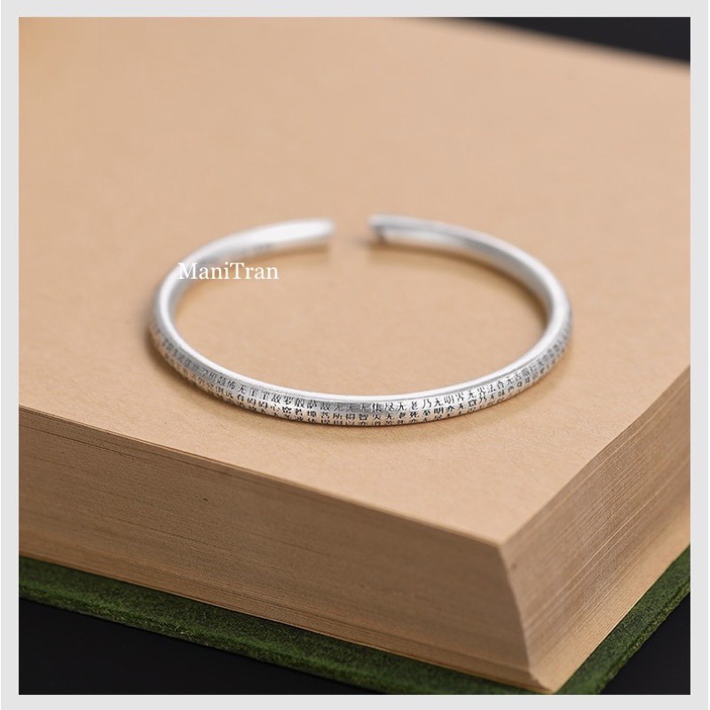 Vòng Tay Khắc Bát Nhã Tâm Kinh Phật Giáo VT249