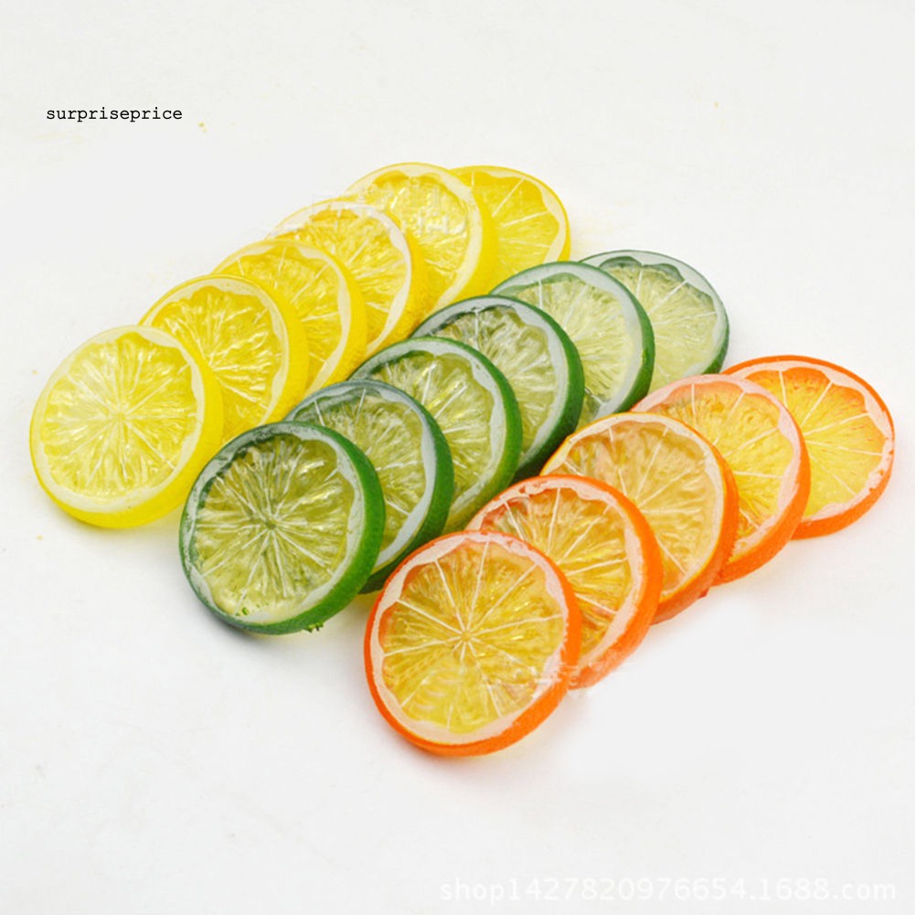 Bộ 2 phụ kiện trang trí hình lát chanh thiết kế sinh động