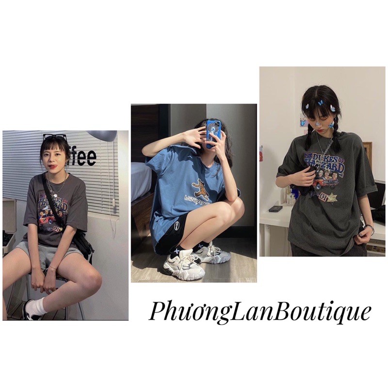 Bộ quần áo 🌸 FREESHIP 🌸 Bộ quần áo đùi in hình hai màu xám/xanh ulzzang unisex | BigBuy360 - bigbuy360.vn