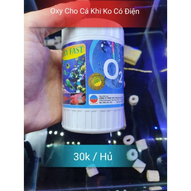 Oxy Fast Nguồn Oxy Khẩn Cấp Cho Cá Khi Không Có Điện - Guppy Xanh