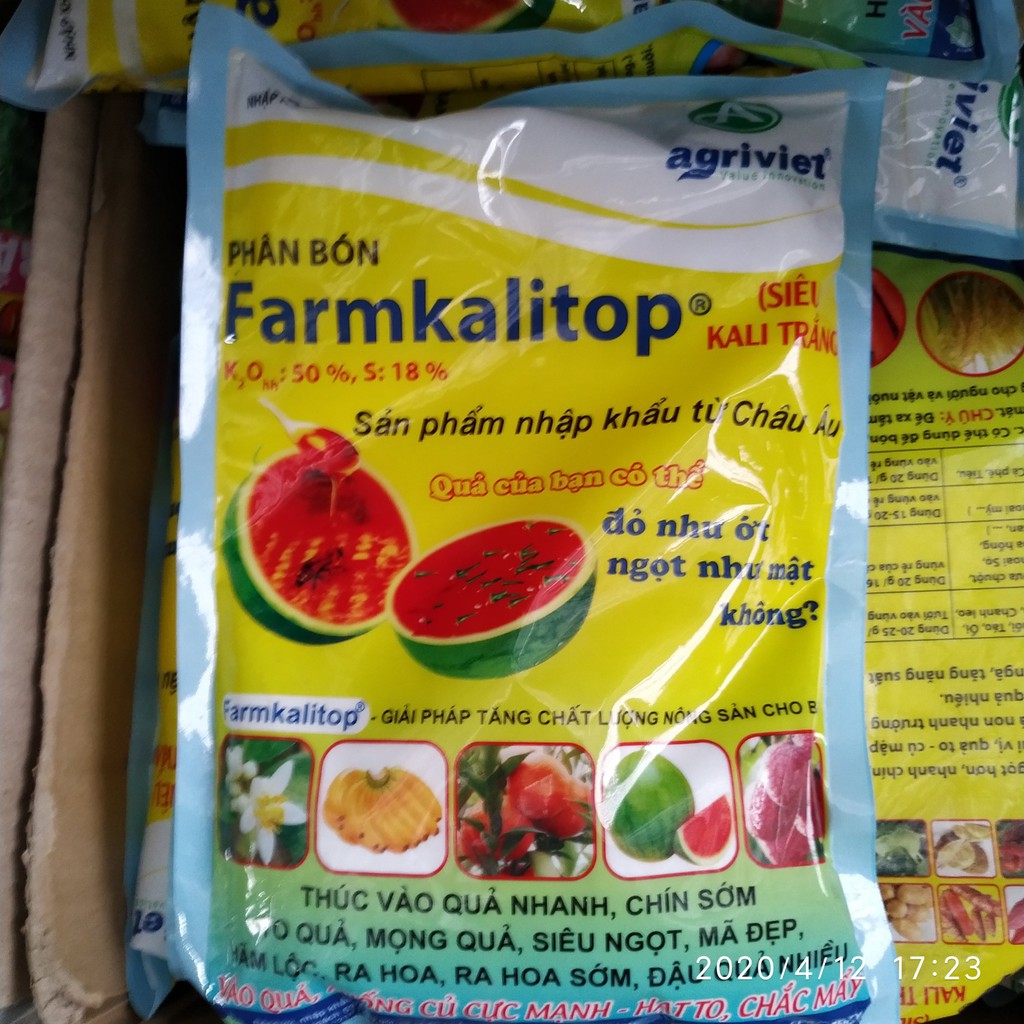 Phân bón nhập khẩu Farmkalitop (siêu kali) 1kg nuôi củ dưỡng trái