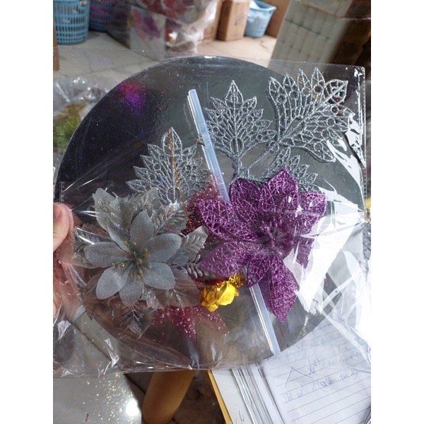 Combo hoa trang trí tháp bánh tài lộc(TẶNG KÈM KEO NẾN)