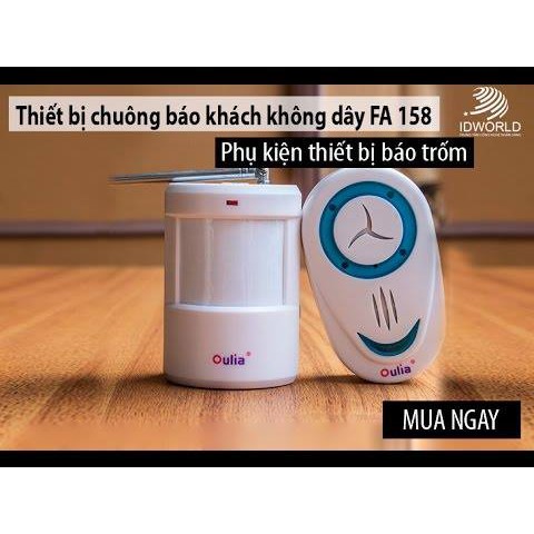 CHUÔNG CẢNH BÁO KHÁCH KIÊM CHỐNG TRỘM HỒNG NGOẠI OULIA