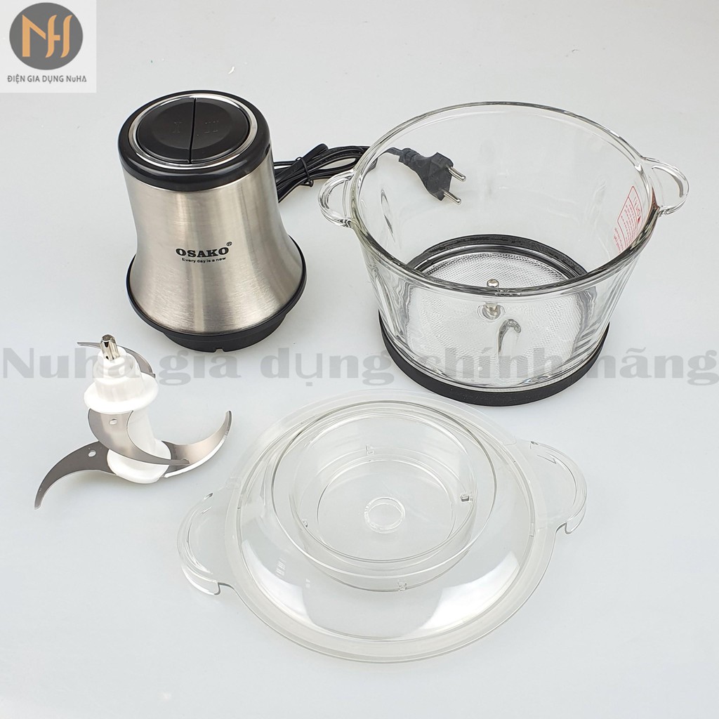 (INBOX SHOP NHẬN ƯU ĐÃI)Máy xay thịt Osako OST-350, dung tích 2Lit, công suất 350W, linh kiện thay thế luôn sẵn