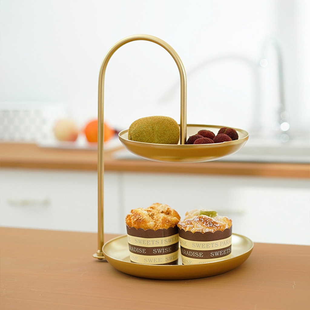 Khay 2 Tầng Đựng Bánh Kẹo/Trái Cây/Trang Sức Cho Tiệc Cưới