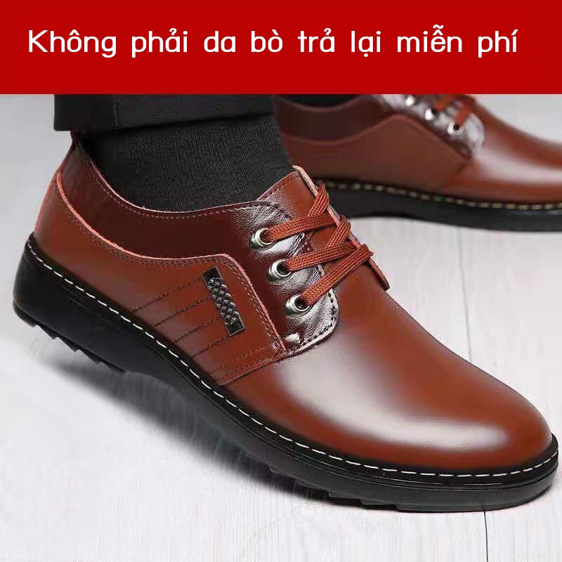 Giày lười da bò thoáng khí thời trang tùy chọn màu sắc dành cho nam