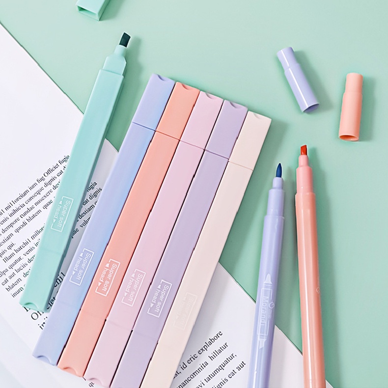 Bút marker 2 đầu mềm dung tích lớn nhiều màu cho học sinh