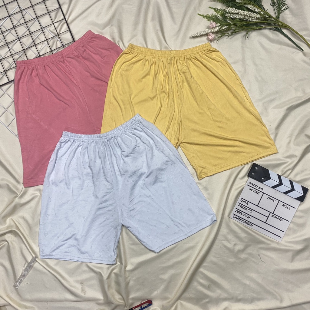 Quần đùi nữ mặc nhà Big size chất cotton dày dặn, co giãn 4 chiều không bai, xù khi giặt Chibishopsince2018