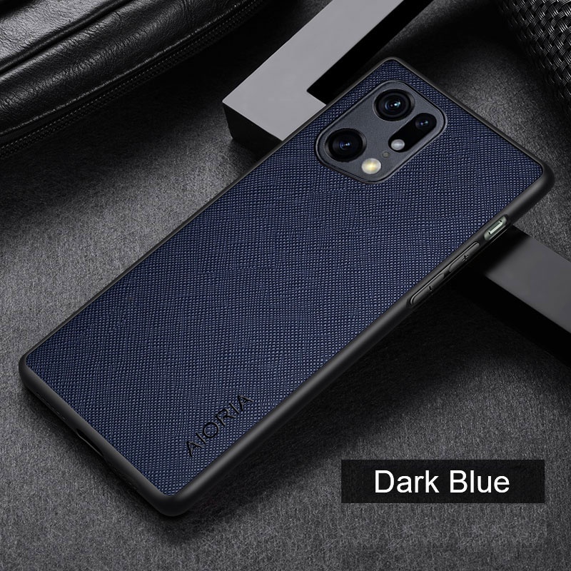 Ốp Điện Thoại Da PU Viền TPU Chất Lượng Cao Cho OPPO Find X3 X5 Pro