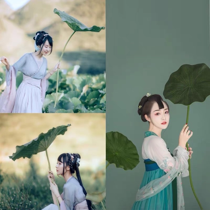 Lá sen giả đạo cụ chụp ảnh