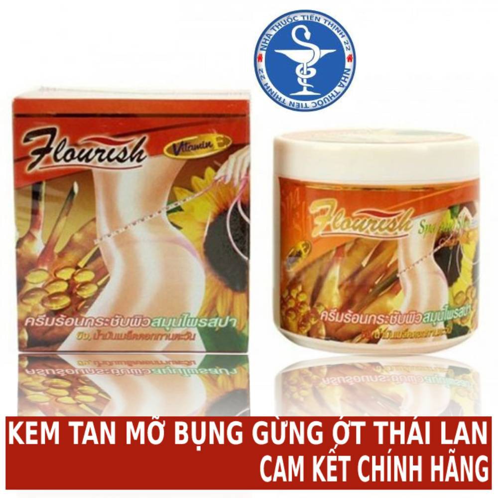 Kem Tan Mỡ Bụng Gừng Ớt Flourish Thái Lan chính hãng lọ 500ml