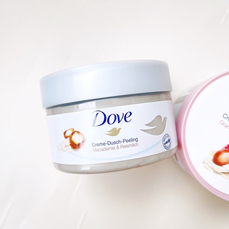 Tẩy da chết toàn thân DOVE Lựu / Macadamia 225ml