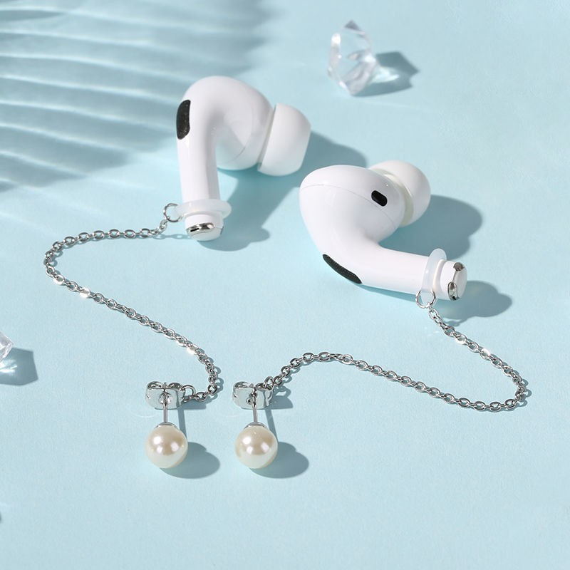 Bông Tai Chống Rơi Chống Mất Có Dây Đeo Chuỗi Ngọc Trai Dành Cho Airpods 2