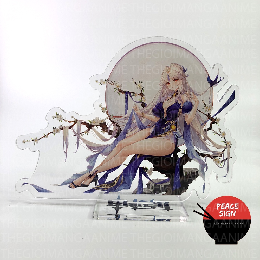 Mô hình nhân vật NINGGUANG Standee GENSHIN IMPACT game anime chibi tượng mica trong