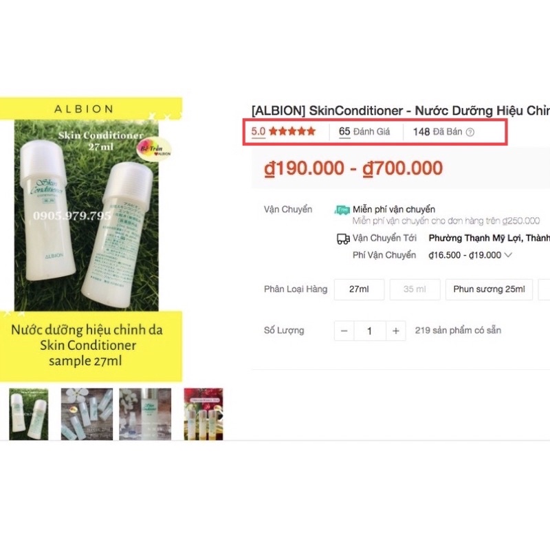 SkinConditioner - Nước Dưỡng Hiệu Chỉnh Da skincon 27ml