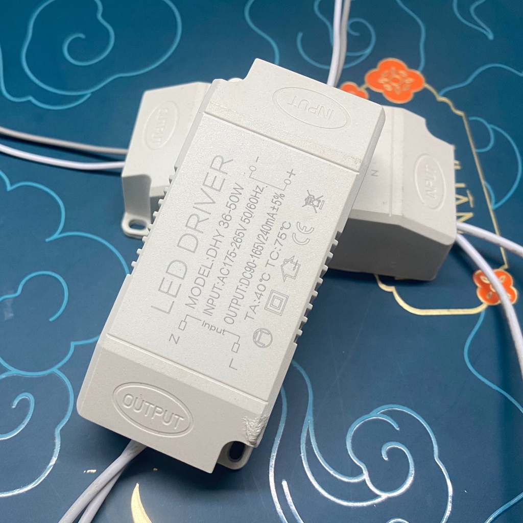 Tăng phô, chấn lưu, biến áp điện tử, nguồn driver cho đèn LED công suất 4-7W, 8-24W, 25-36W, 36-50W, 40-60W - LIYO