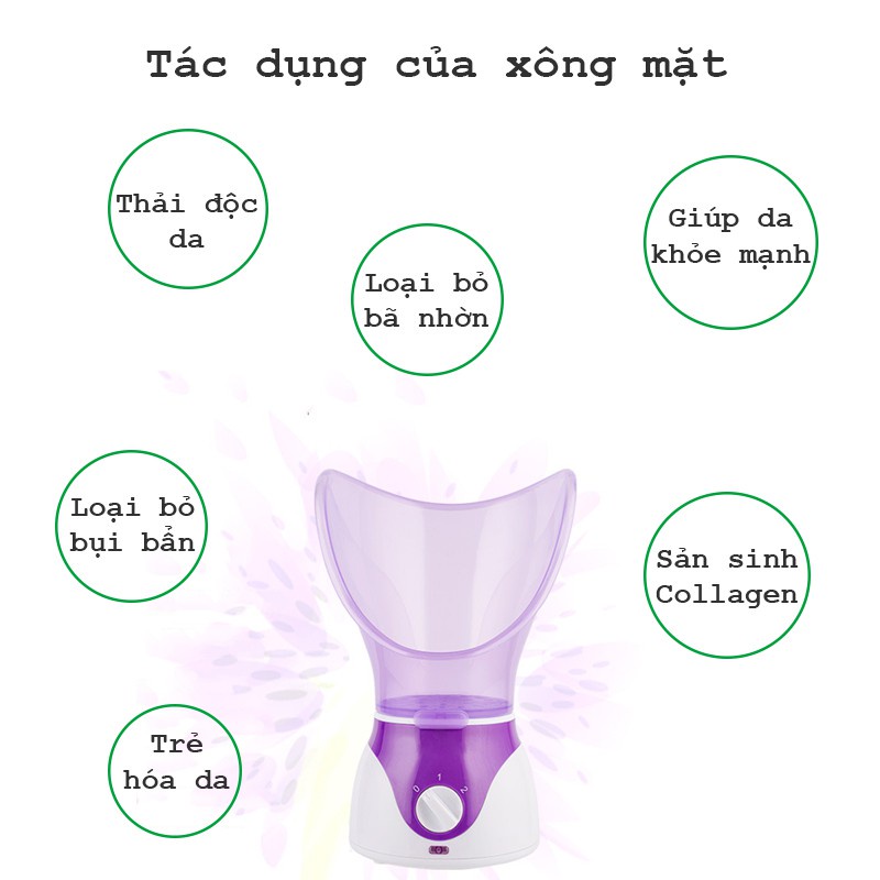 Máy xông hơi thảo dược mini cao cấp , máy xông hơi mặt mũi an toàn dễ sử dụng