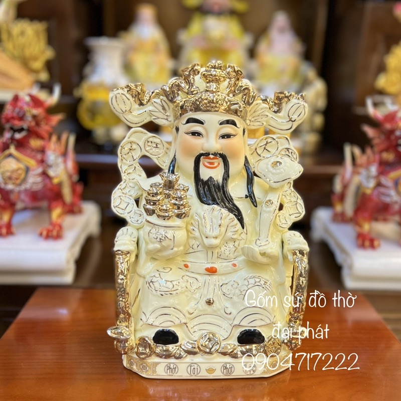 Tượng thần tiền sứ, quan thần Lộc , Ông thần phát màu vàng ngà đủ cỡ