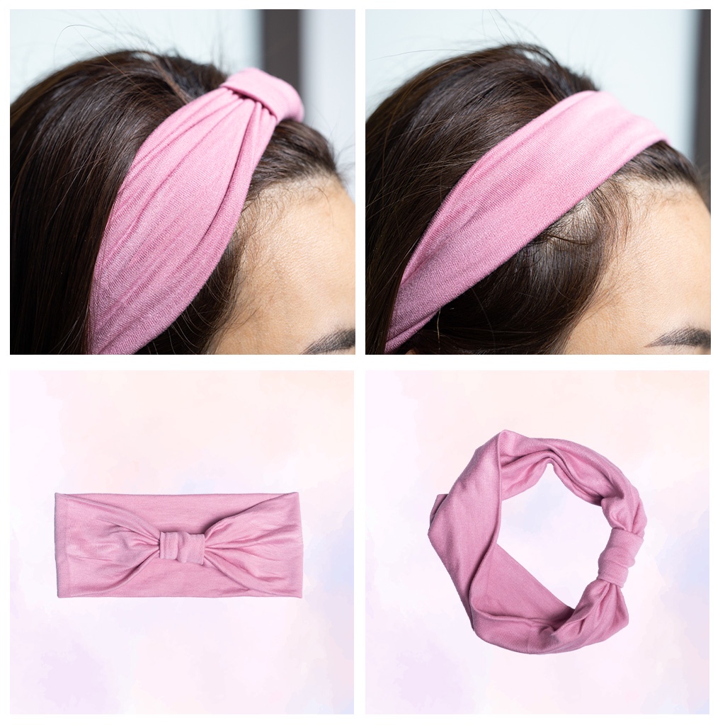 Băng đô rửa mặt TURBAN cho mẹ làm phụ kiện cực thơi trang khi ra ngoài dạo phố hoặc rửa mặt - sp 29