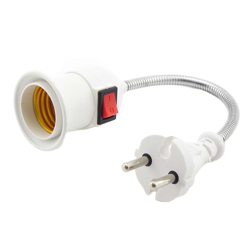 Đèn led đế giữ đèn 110v-220v e27 ổ cắm điện bóng đèn có công tắc eu us cắm tiết kiệm năng lượng bảng lampada fvn