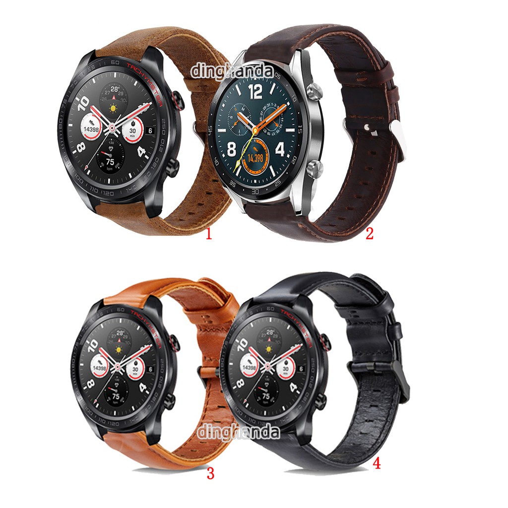 Dây đeo bằng da cho đồng hồ thông minh Huawei Watch GT 2 GT2e GT2 Pro Honor