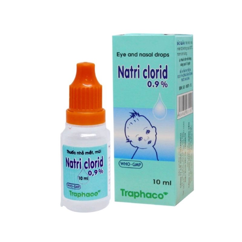 Nước muối sinh lý Natri Clocid 0,9% Traphaco ⚡Nhà thuốc Hải Linh ⚡ Giúp vệ sinh mắt mũi