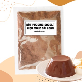Bột làm Pudding Socola, Trứng, Dưa Lưới (120g) thương hiệu Mole, bột pudding Mole Đài Loan