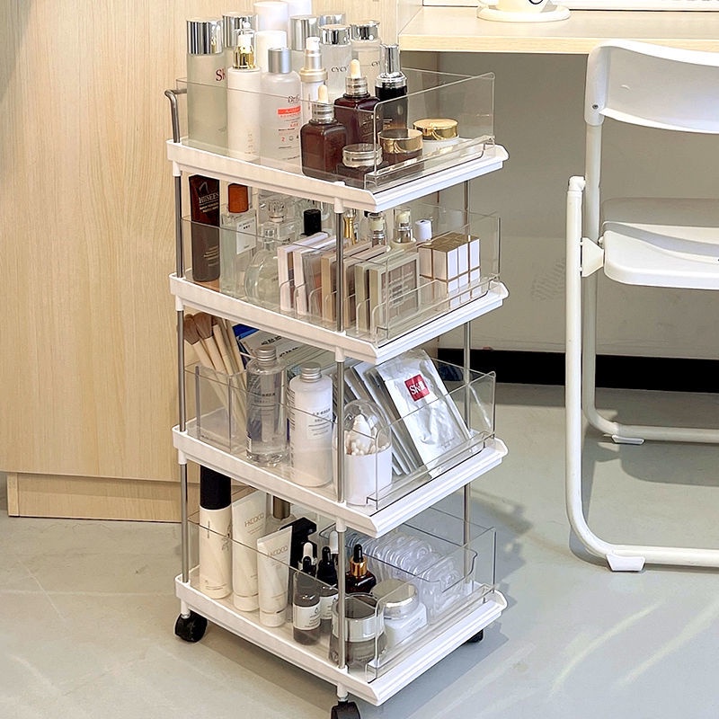 Giá lưu trữ mỹ phẩm tại nhà, Giá lưu trữ acrylic trong suốt trong phòng ngủ