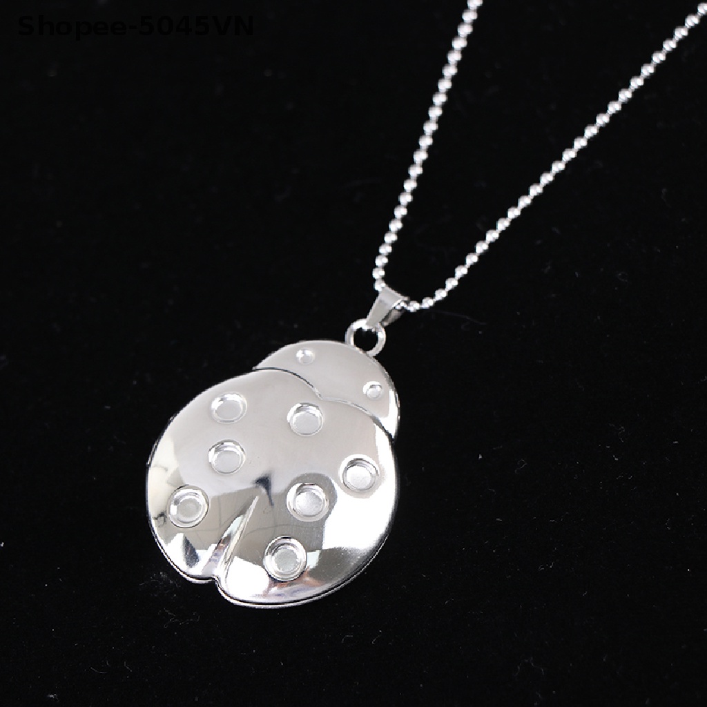 [rain] Vòng cổ Mặt Khung Ảnh Thiết Kế Chạm Khắc Độc Đáo Quyến Rũ Mở Được