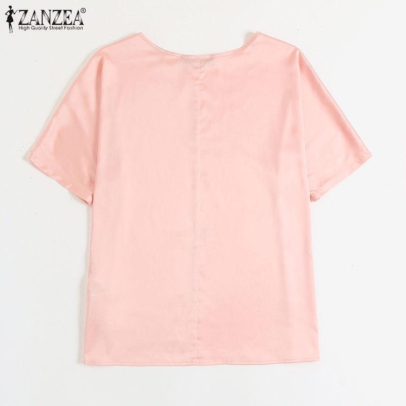 Zanzea Áo Voan Tay Ngắn Thời Trang Dành Cho Nữ