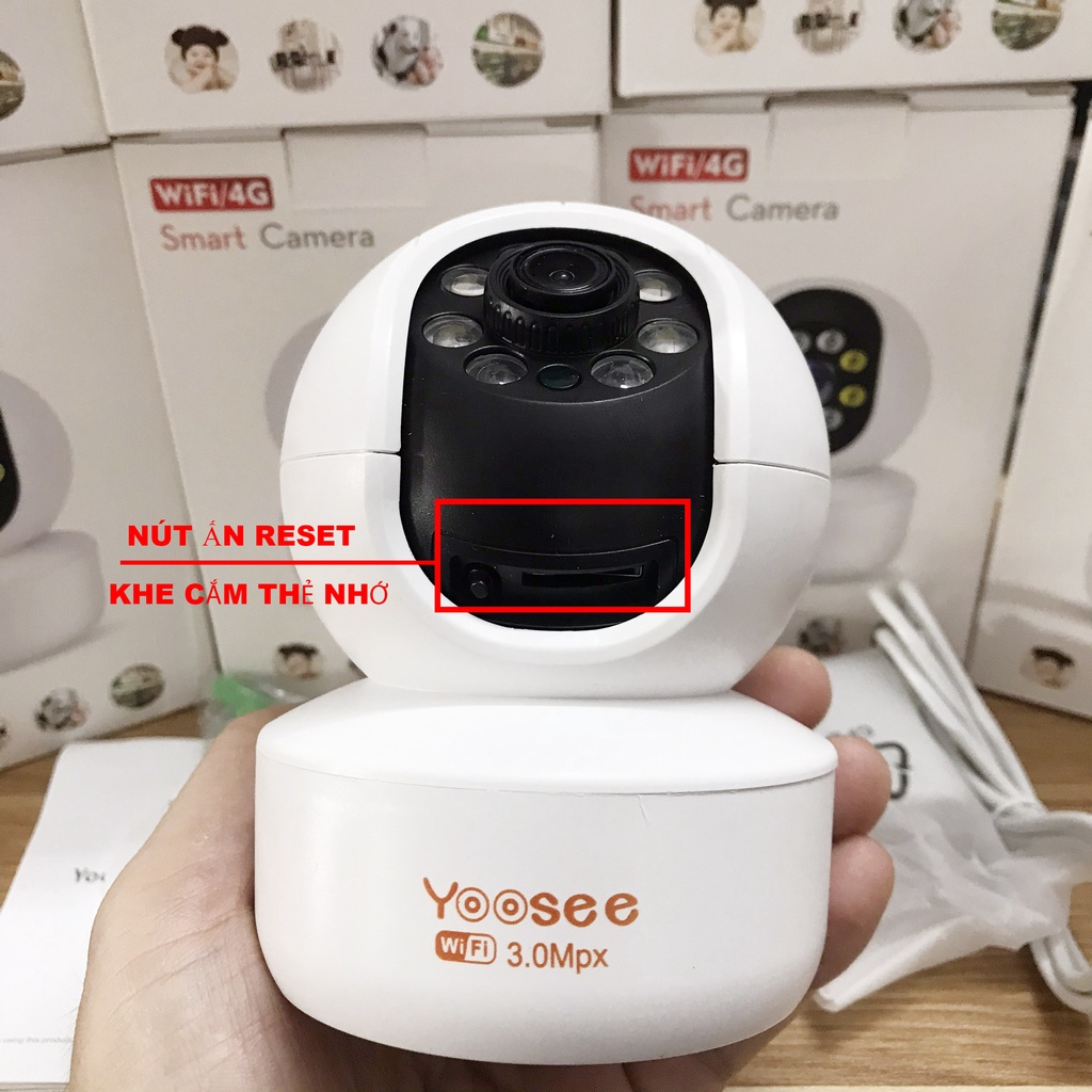 Camera WiFi Yoosee G99 Mẫu Mới - 8LED Kèm Thẻ Nhớ