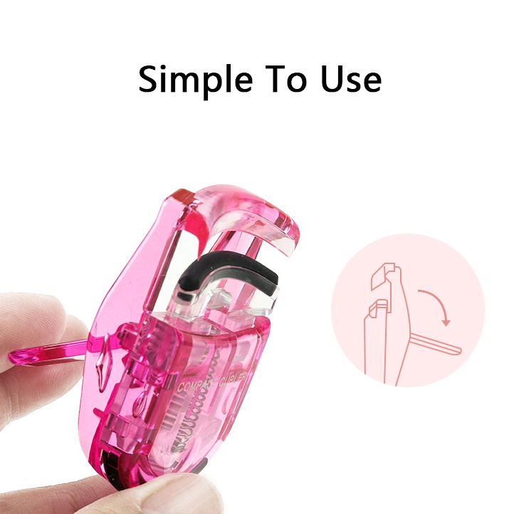 Dụng Cụ Bấm Làm Cong Mi Mini Nhiều Màu Sắc Di Động Tiện Dụng Cho Nữ