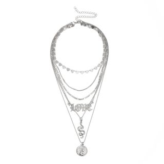 Set dây chuyền choker tim love