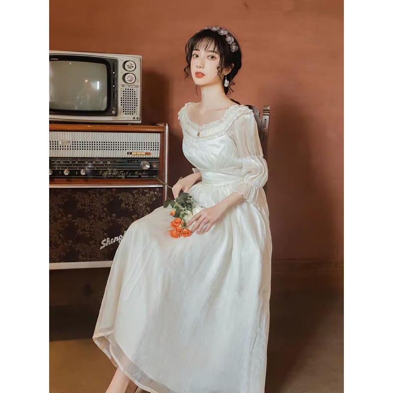 Đầm công chúa cổ tích dáng dài Ulzzang ⛅️✨ | BigBuy360 - bigbuy360.vn