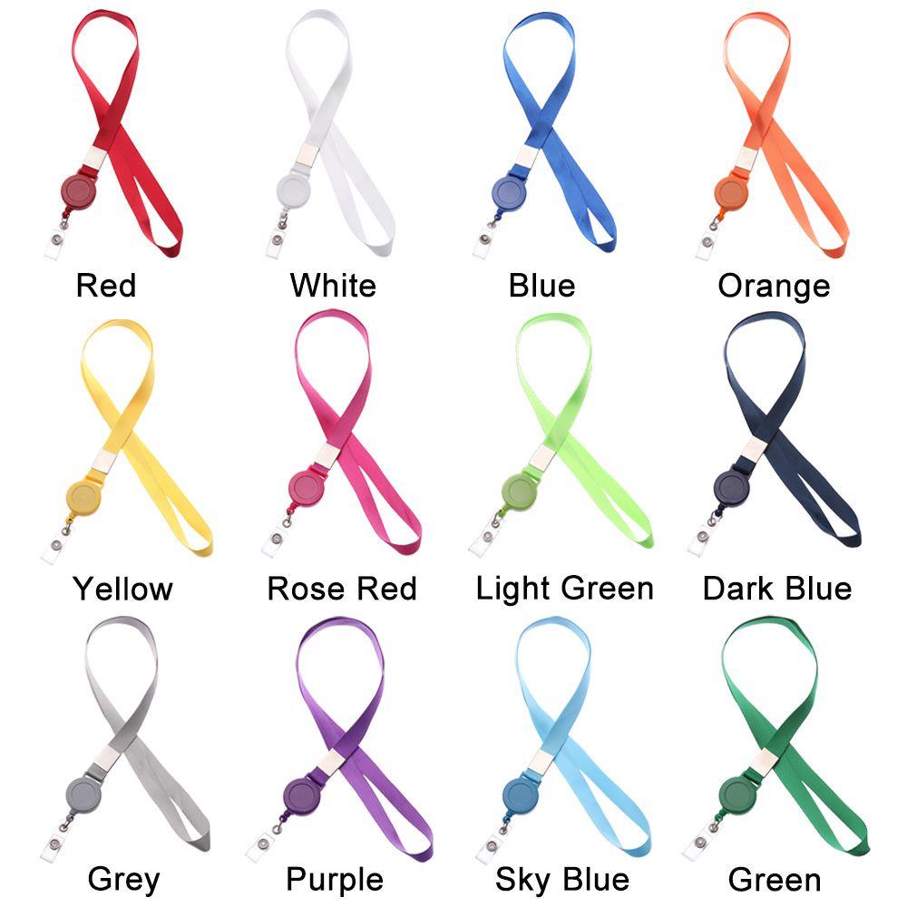 LAKAMIER 1 Dây Đeo Thẻ Bằng Nhựa Nhiều Màu Chống Thất Lạc