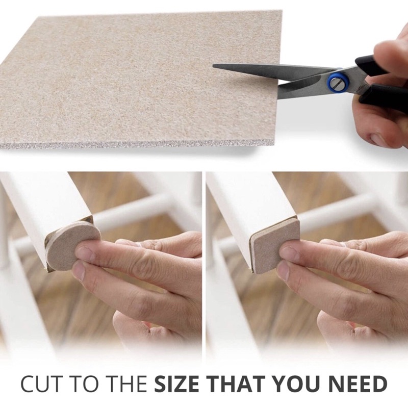 DIY-Tấm nĩ USA 6mm chống trượt chân bàn ghế, đồ nội thất giúp bảo vệ sàn gỗ, đá