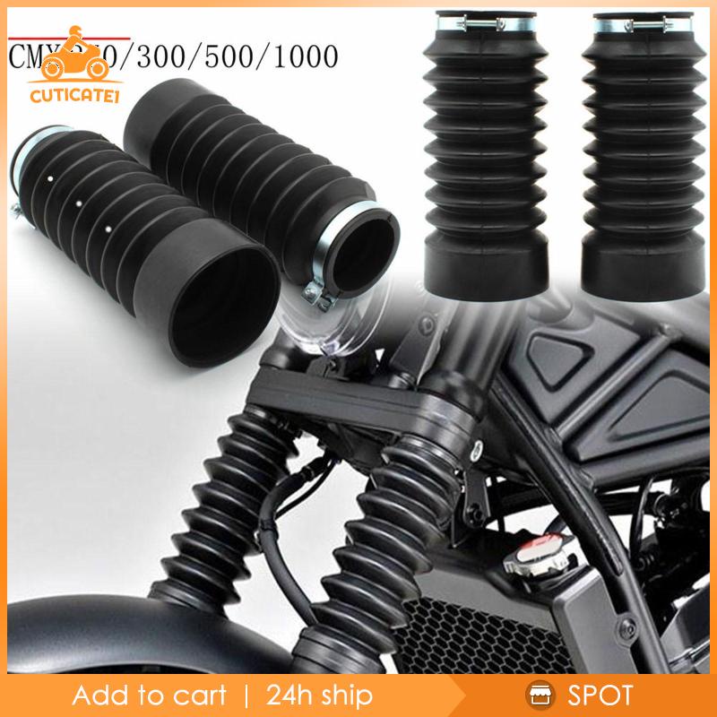 Set 2 Vỏ Bọc Phuộc Trước Bằng Cao Su Chuyên Dụng Cho Honda Rebel CMX500 CMX300 17-21