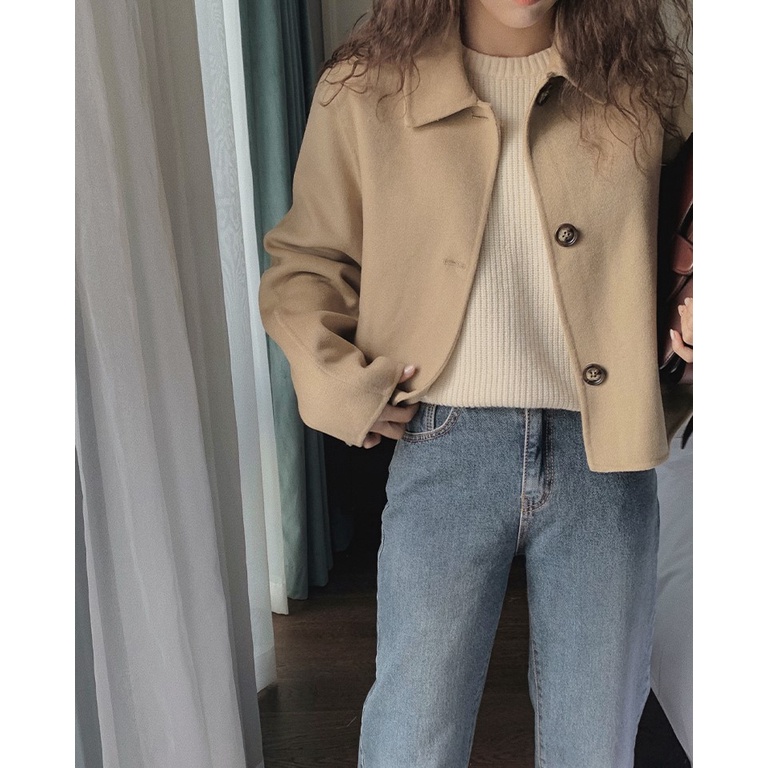 Áo dạ Handmade Croptop Hàn Quốc Cao Cấp (5 color)