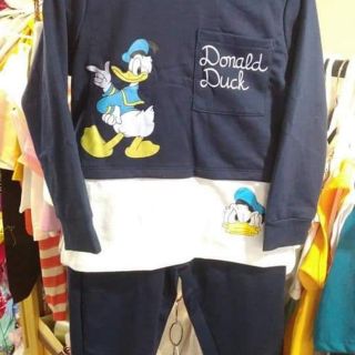 Bộ dài in vịt donal bé trai,bé gái đều mặc đựơc