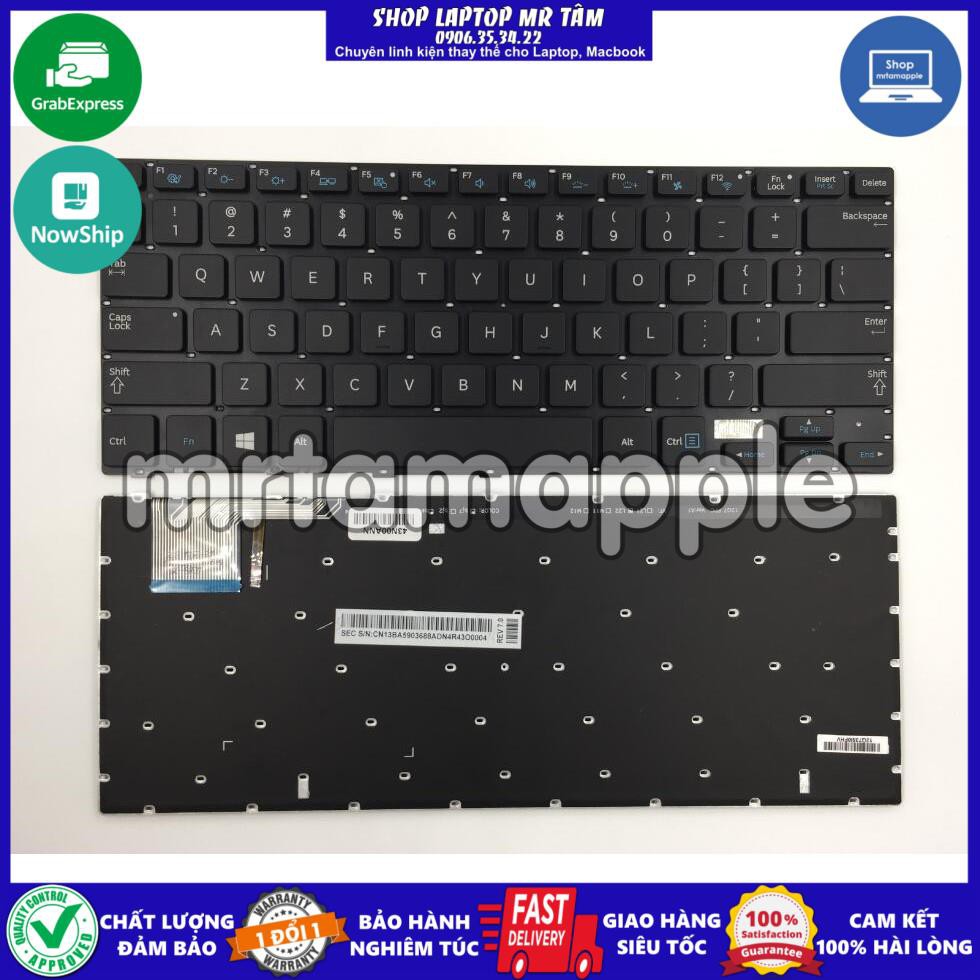 (KEYBOARD) BÀN PHÍM LAPTOP SAMSUNG 740U3E dùng cho NP730U3E 740U3E NP740U3E