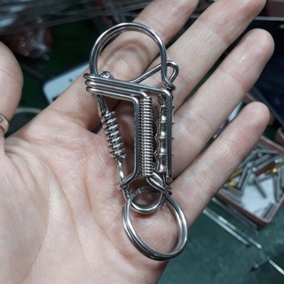 Móc Khoá inox Đốt Tre